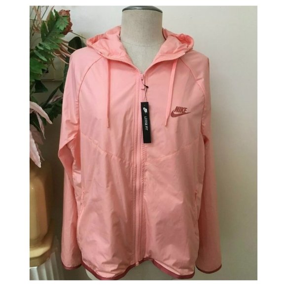 pink nike womens jacket